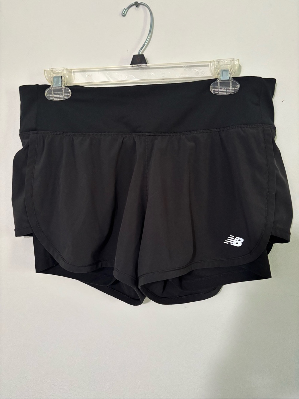 New Balance Black Women's 2-in-1 Athletic Running Shorts